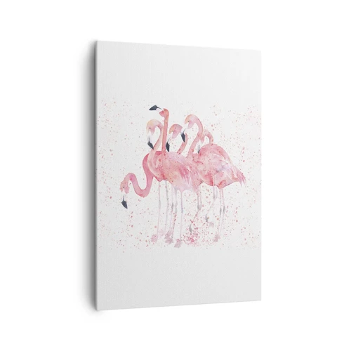 Schilderen op canvas - Roze ensemble - 70x100 cm