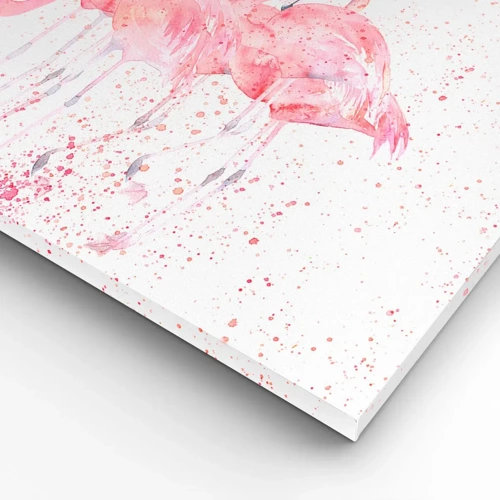 Schilderen op canvas - Roze ensemble - 70x70 cm