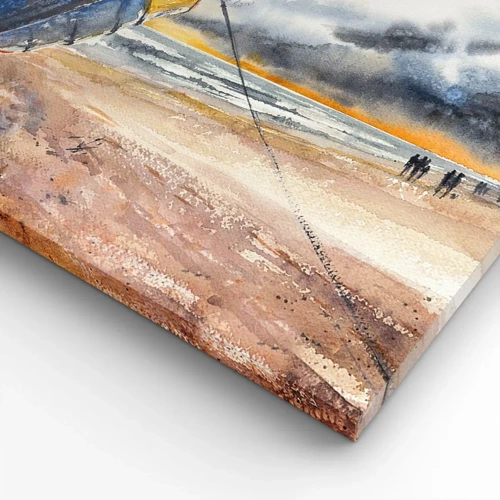 Schilderen op canvas - Rust aan de kust - 80x120 cm