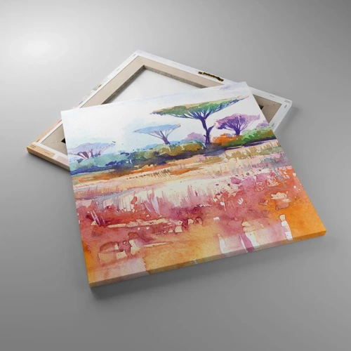 Schilderen op canvas - Savanne kleuren - 50x50 cm