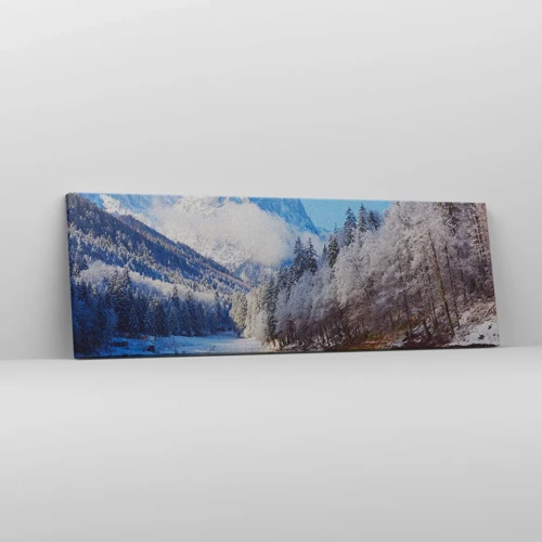 Schilderen op canvas - Sneuwwacht - 90x30 cm