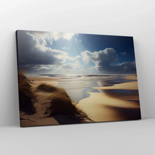 Schilderen op canvas - Strand, wild strand - 70x50 cm