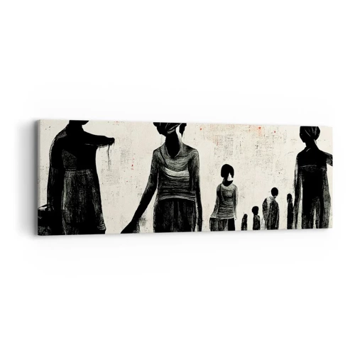 Schilderen op canvas - Tegen eenzaamheid - 90x30 cm