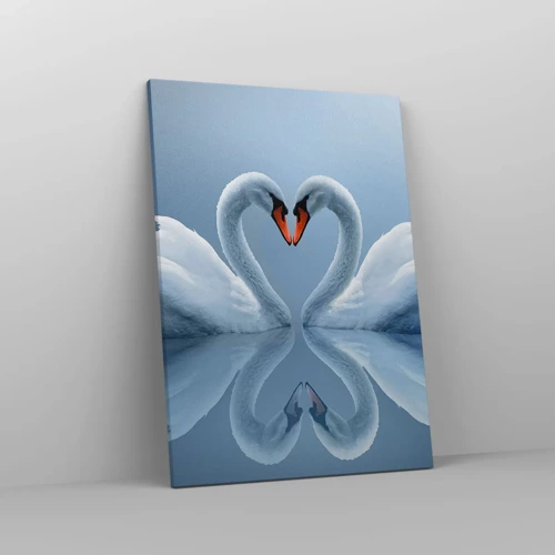 Schilderen op canvas - Tijd voor liefde - 50x70 cm