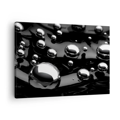 Schilderen op canvas - Uit het zwarte water - 70x50 cm