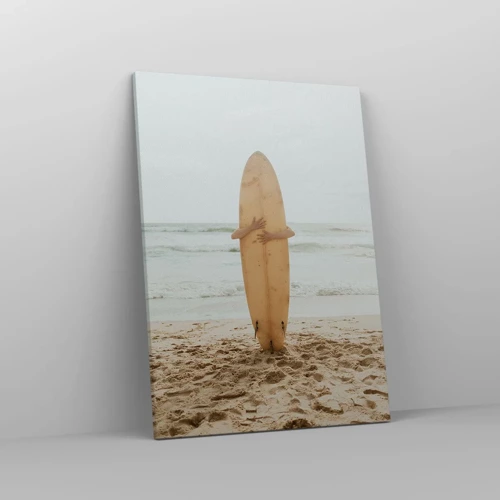 Schilderen op canvas - Uit liefde voor golven - 50x70 cm