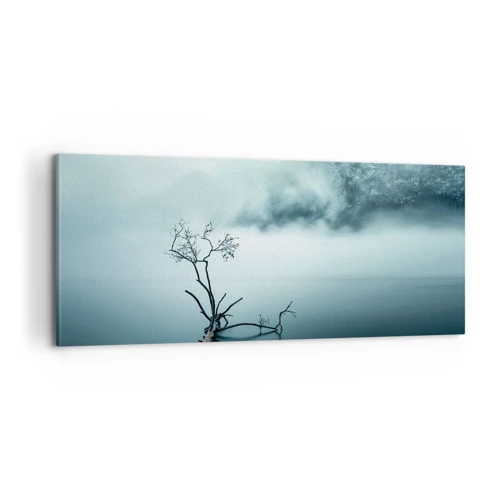 Schilderen op canvas - Van water en mist - 100x40 cm