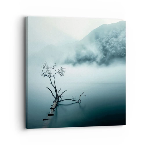 Schilderen op canvas - Van water en mist - 30x30 cm