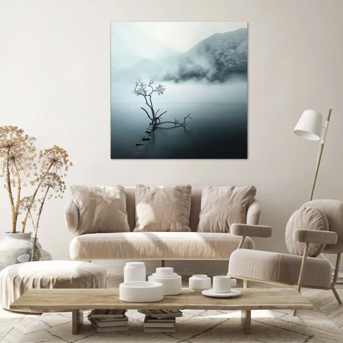 Schilderen op canvas - Van water en mist - 30x30 cm