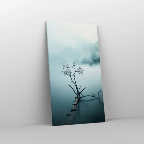 Schilderen op canvas - Van water en mist - 55x100 cm