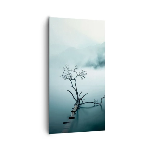 Schilderen op canvas - Van water en mist - 65x120 cm