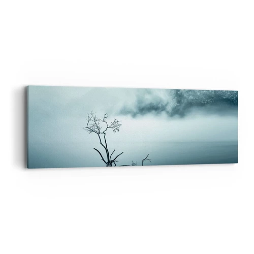 Schilderen op canvas - Van water en mist - 90x30 cm