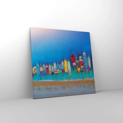 Schilderen op canvas - Vanuit vogelperspectief - 70x70 cm