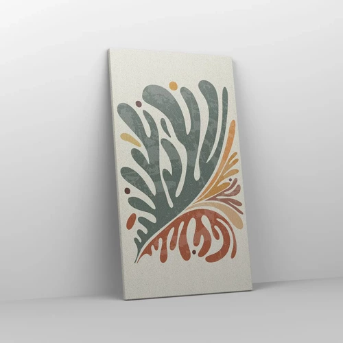 Schilderen op canvas - Veelkleurig blad - 45x80 cm