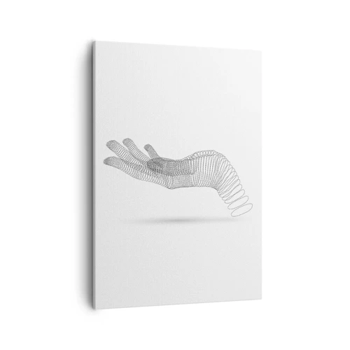 Schilderen op canvas - Veerkrachtige hand - 50x70 cm