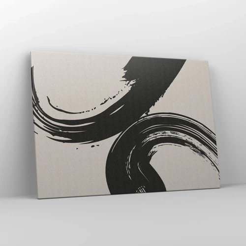 Schilderen op canvas - Vegend en cirkevormig - 100x70 cm