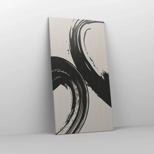 Schilderen op canvas - Vegend en cirkevormig - 65x120 cm