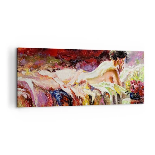 Schilderen op canvas - Venus in gedachten - 100x40 cm