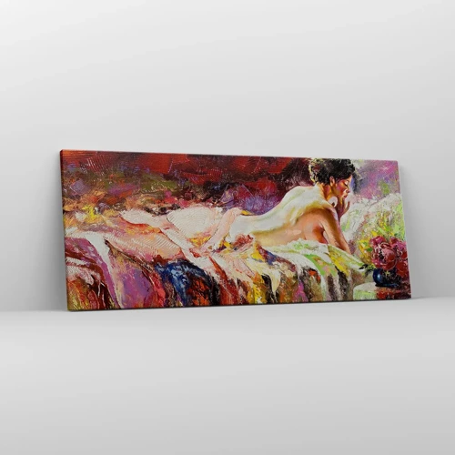 Schilderen op canvas - Venus in gedachten - 100x40 cm