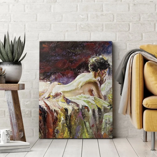 Schilderen op canvas - Venus in gedachten - 55x100 cm