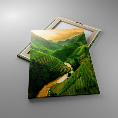 Schilderen op canvas - Vietnamese vallei - 50x70 cm