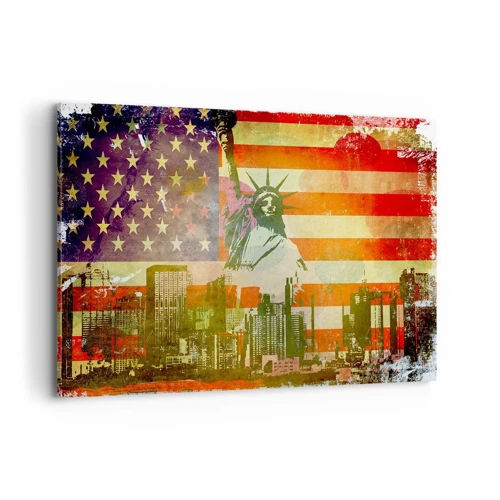Schilderen op canvas - Viva America! - 120x80 cm