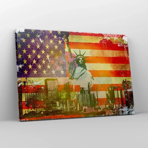Schilderen op canvas - Viva America! - 70x50 cm