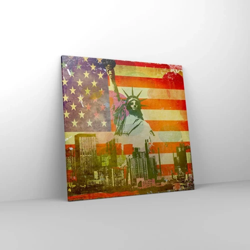 Schilderen op canvas - Viva America! - 70x70 cm