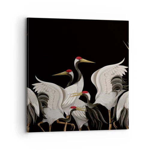 Schilderen op canvas - Vogel spullen - 70x70 cm