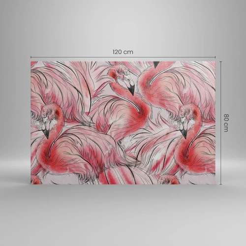 Schilderen op canvas - Vogelcorps de ballet - 120x80 cm