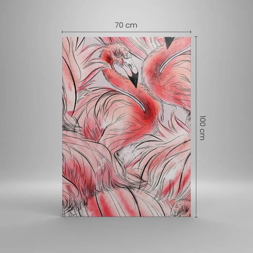 Schilderen op canvas - Vogelcorps de ballet - 70x100 cm
