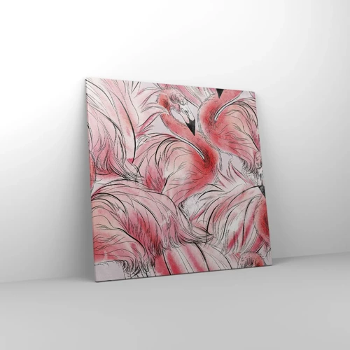 Schilderen op canvas - Vogelcorps de ballet - 70x70 cm