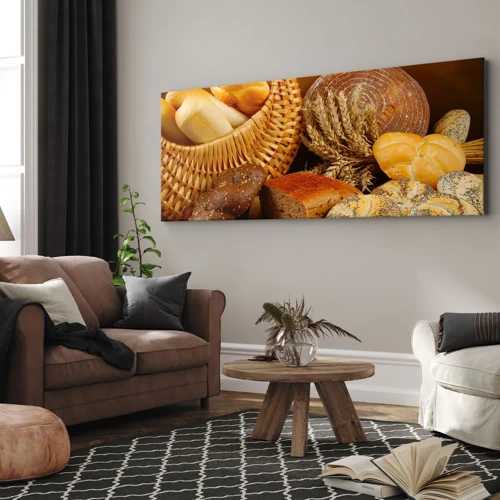 Schilderen op canvas - We kwamen er weer mee weg - 100x40 cm