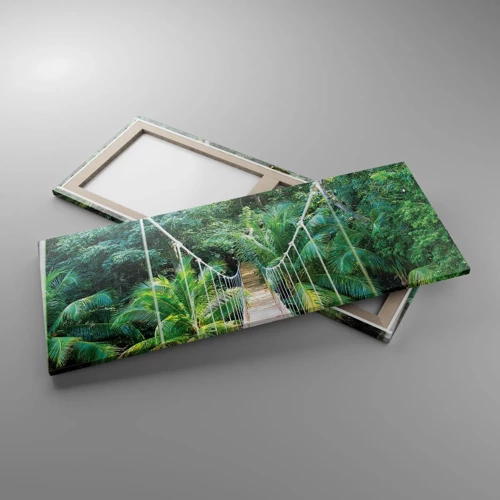 Schilderen op canvas - Welkom in de jungle! - 100x40 cm