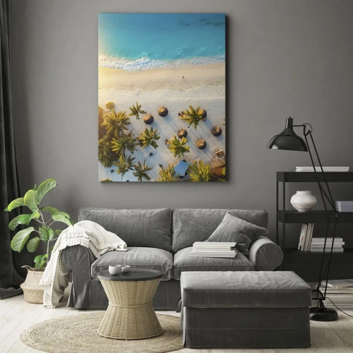 Schilderen op canvas - Welkom in het paradijs - 45x80 cm