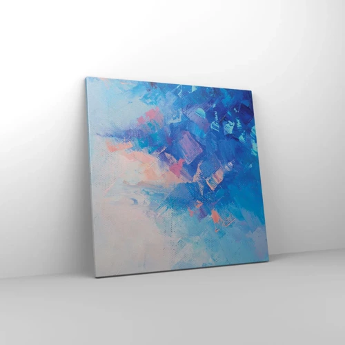 Schilderen op canvas - Winter abstractie - 60x60 cm