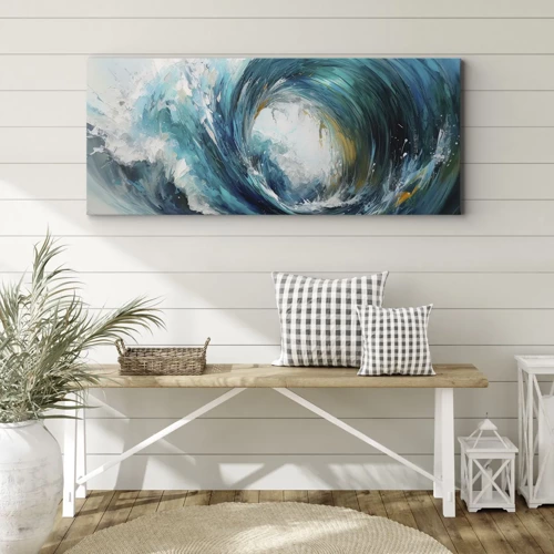 Schilderen op canvas - Zeeportaal - 120x50 cm