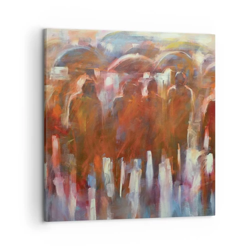 Schilderen op canvas - Zelfs bij regen en mist - 50x50 cm