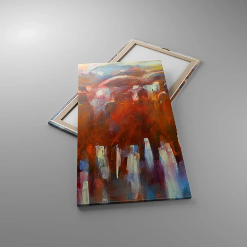 Schilderen op canvas - Zelfs bij regen en mist - 65x120 cm