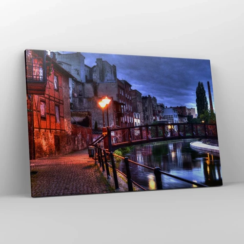 Schilderen op canvas - Zo kende je Bydgoszcz niet - 120x80 cm