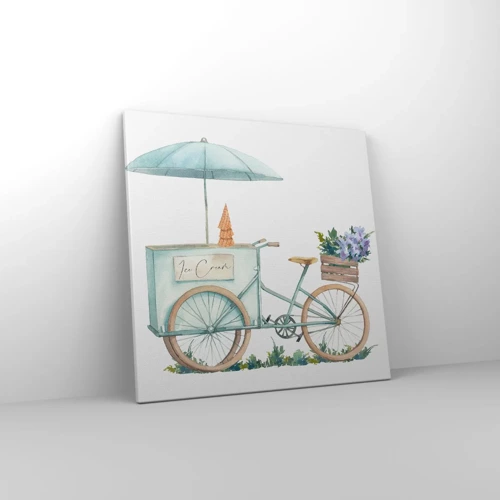 Schilderen op canvas - Zoete herinnering aan de zomer - 50x50 cm