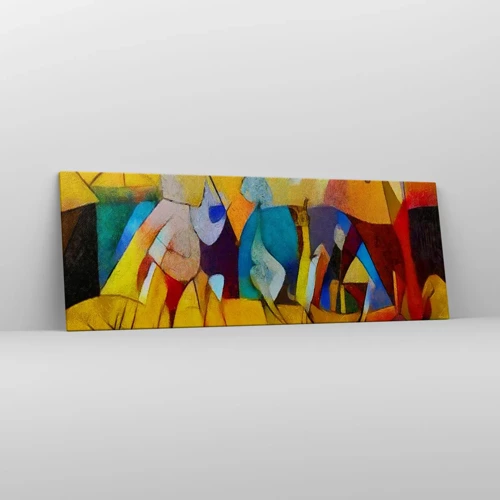 Schilderen op canvas - Zon - leven - vreugde - 140x50 cm