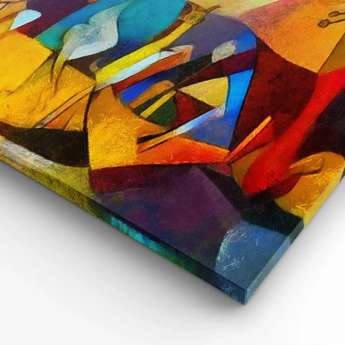 Schilderen op canvas - Zon - leven - vreugde - 140x50 cm
