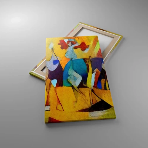 Schilderen op canvas - Zon - leven - vreugde - 45x80 cm