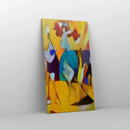 Schilderen op canvas - Zon - leven - vreugde - 55x100 cm