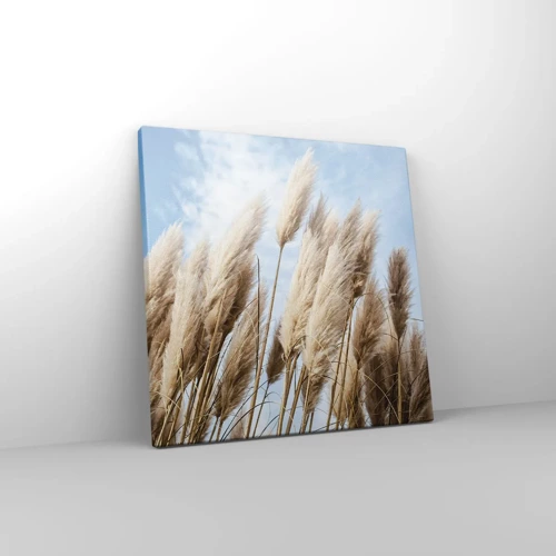 Schilderen op canvas - Zonnige en winderige streling - 30x30 cm