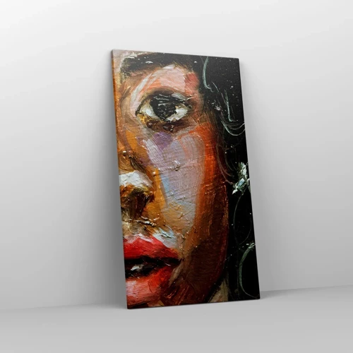 Schilderen op canvas - Zwart en gloed - 45x80 cm