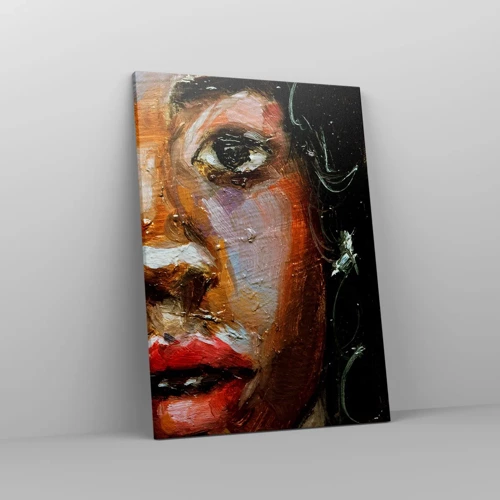 Schilderen op canvas - Zwart en gloed - 50x70 cm