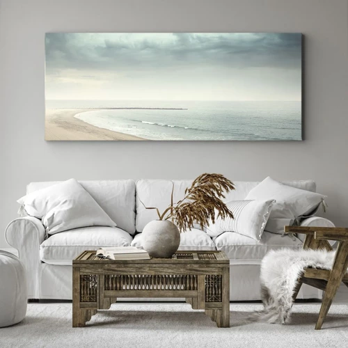 Schilderen op canvas - op zoek naar vrede - 100x40 cm