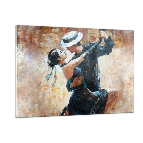 Schilderen op glas - A la Rudolf Valentino - 120x80 cm